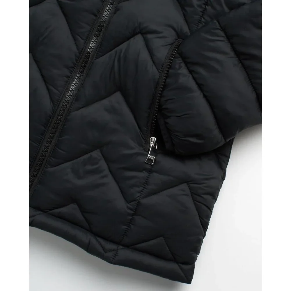 Girls Puffer Jacket - Full Sherpa Lined Glacier Shield Mid Length Quilted Puffer